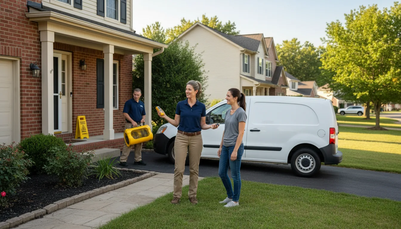 Residential water damage restoration in Ames, NE